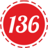136 136