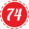 74 74
